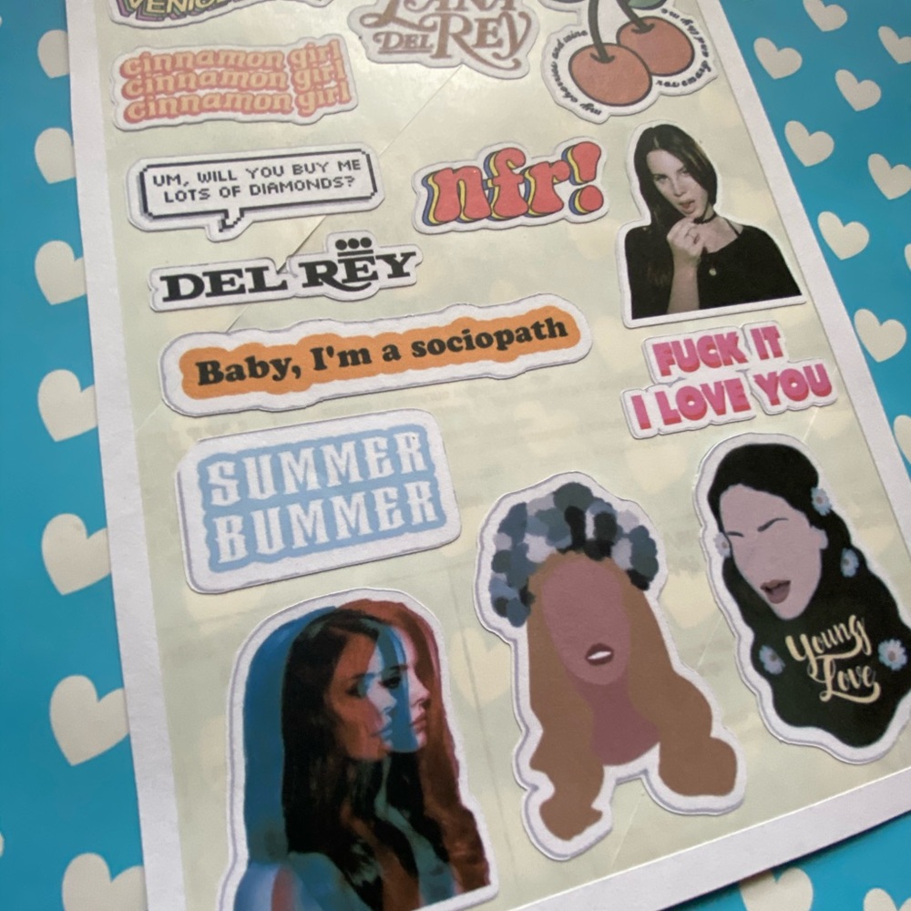 Lana Del Rey Stickers